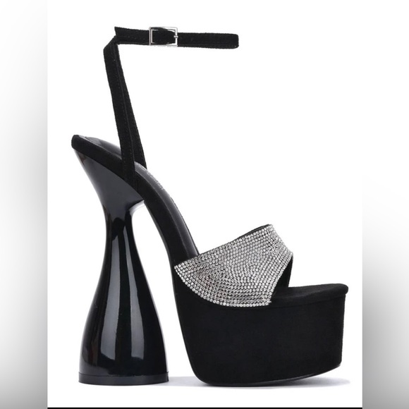 Lolla Rhinestone Platform Heels - Picture 7 of 7